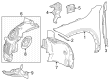 Diagram for Mercedes-Benz EQB 250+ Fender Splash Shield - 247-884-02-00