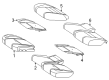 Diagram for Mercedes-Benz GLE53 AMG SUV Seat Heater - 167-906-54-07