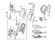 Diagram for Mercedes-Benz GLC350e Seat Cushion - 205-910-09-46-8S40