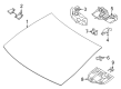 Diagram for Mercedes-Benz EQE 350+ Car Mirror - 297-810-85-01-9051