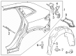 Diagram for Mercedes-Benz EQE SUV AMG Pillar Panels - 294-690-22-00