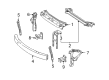 Diagram for Mercedes-Benz GL350 Radiator Support - 164-620-11-34
