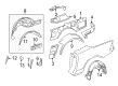 Diagram for Mercedes-Benz Wheelhouse - 230-698-01-30