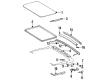 Diagram for Mercedes-Benz 500SEC Weather Strip - 126-780-01-98