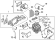 Diagram for Mercedes-Benz CLE53 AMG Ambient Temperature Sensor - 099-905-01-01