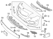 Diagram for Mercedes-Benz CLA250 Bumper Cover - 117-880-00-40-9999