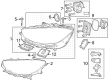 Diagram for Mercedes-Benz CLE53 AMG Headlight Screws - 000-990-83-24