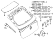 Diagram for Mercedes-Benz E53 AMG Emblem - 099-810-85-00-9040