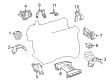 Diagram for Mercedes-Benz SL63 AMG Engine Mount - 231-240-00-18