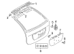 Diagram for Mercedes-Benz C240 Emblem - 203-758-01-58