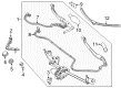 Diagram for Mercedes-Benz S550e Wiper Arm - 222-820-05-44