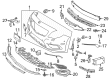 Diagram for Mercedes-Benz CLA250 Bumper Cover - 117-880-45-40-9999