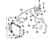 Diagram for Mercedes-Benz 400SEL Coolant Reservoir Hose - 140-500-08-75