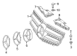 Diagram for Mercedes-Benz GLK350 Grille - 204-880-29-83-9982