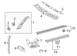 Diagram for Mercedes-Benz CLK320 Pillar Panels - 208-690-22-25-7D44
