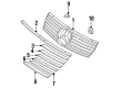 Diagram for Mercedes-Benz SL320 Emblem - 129-880-02-85