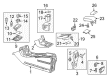 Diagram for Mercedes-Benz B250e Center Console - 246-680-36-02-9H68