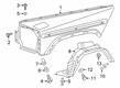 Diagram for Mercedes-Benz Wheelhouse - 463-884-28-00