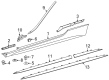 Diagram for Mercedes-Benz S63 AMG E Performance Body Mount Hole Plug - 000-998-46-03