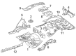 Diagram for Mercedes-Benz ML320 Floor Pan - 164-618-00-75