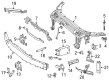 Diagram for Mercedes-Benz C400 Radiator Support - 205-620-80-00