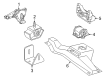 Diagram for Mercedes-Benz G550 Engine Mount - 177-223-01-00