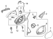 Diagram for Mercedes-Benz S63 AMG E Performance Mirror Actuator - 099-820-80-00