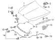 Diagram for Mercedes-Benz Hood Hinge - 205-880-08-28
