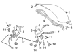 Diagram for Mercedes-Benz S63 AMG Tailgate Lock - 217-750-00-00