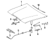 Diagram for Mercedes-Benz 300D Hood Release Cable - 123-880-01-59