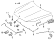 Diagram for Mercedes-Benz GLE53 AMG SUV Hood Release Cable - 167-880-34-00-64