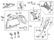 Diagram for Mercedes-Benz GLC350e Pillar Panels - 253-690-77-03