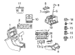 Diagram for Mercedes-Benz SLK230 Automatic Transmission Shift Levers - 170-267-11-24