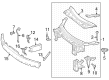 Diagram for Mercedes-Benz GLC350e Radiator Support - 253-626-00-00