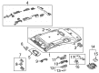 Diagram for Mercedes-Benz CLA250 Interior Lights - 000-900-46-08-9051