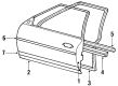 Diagram for Mercedes-Benz 190D Door Seal - 201-725-03-65