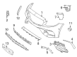 Diagram for Mercedes-Benz E450 Bumper Cover - 213-885-78-04-9999