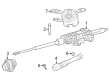Diagram for Mercedes-Benz SL63 AMG S E Performance Steering Column - 232-460-21-00