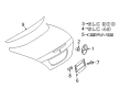 Diagram for Mercedes-Benz SLK250 Emblem - 172-817-00-16