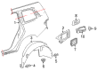Diagram for Mercedes-Benz Fuel Door - 166-757-01-06