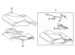 Diagram for Mercedes-Benz CLE53 AMG Seat Cushion - 236-910-95-03