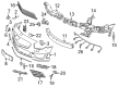 Diagram for Mercedes-Benz SL550 Bumper Cover - 231-885-06-25-9999