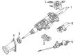 Diagram for Mercedes-Benz GLE450 SUV Automatic Transmission Shift Levers - 167-900-50-35-9051