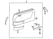 Diagram for Mercedes-Benz 300CD Armrest - 123-970-19-01-5070