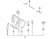 Diagram for Mercedes-Benz 500SEL Grille - 140-880-06-83