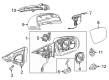 Diagram for Mercedes-Benz E400 Car Mirror - 213-810-68-01