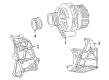 Diagram for Mercedes-Benz Alternator Bracket - 111-155-01-35