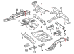 Diagram for Mercedes-Benz ML400 Rear Crossmember - 166-610-00-17