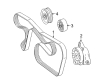 Diagram for Mercedes-Benz SLK250 Timing Belt Idler Pulley - 000-202-17-19