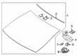 Diagram for Mercedes-Benz CLS53 AMG Car Mirror - 222-810-69-01-9051